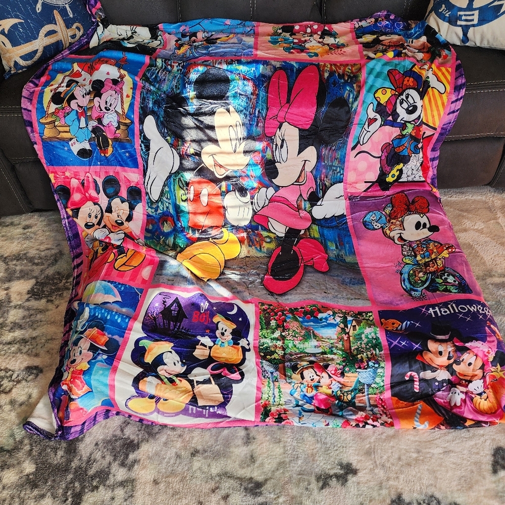 New In Vacumm Sealed Bag , Disney Character Blanket This Is For 1.